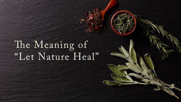 The Meaning of "Let Nature Heal"