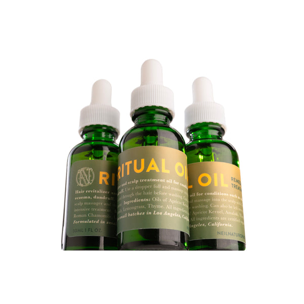 Ritual Oil Remedial Treatment for conditions such as alopecia, eczema, psoriasis and dandruff